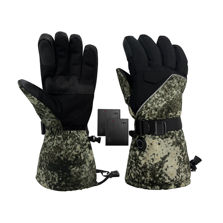 Waterproof Camouflage Heated Gloves Touchscreen for Winter MTECG014