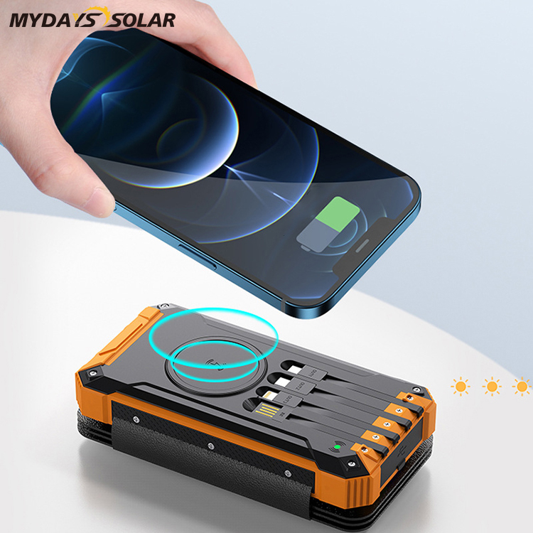 20000mAH Foldable Wireless Solar Charger Power Bank MDSW-1012