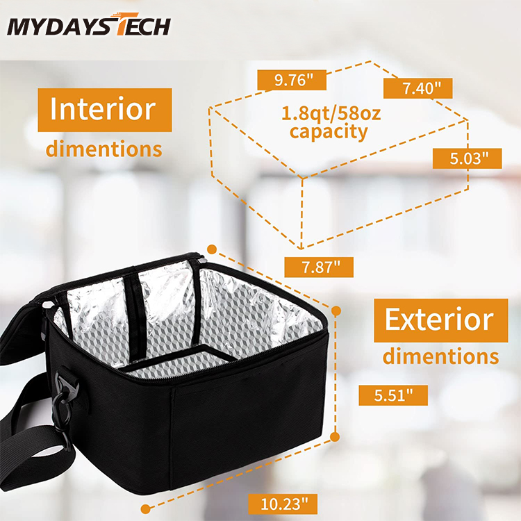 Portable Electric Lunch Bag Heat Insulating Foil Bags MTECU006