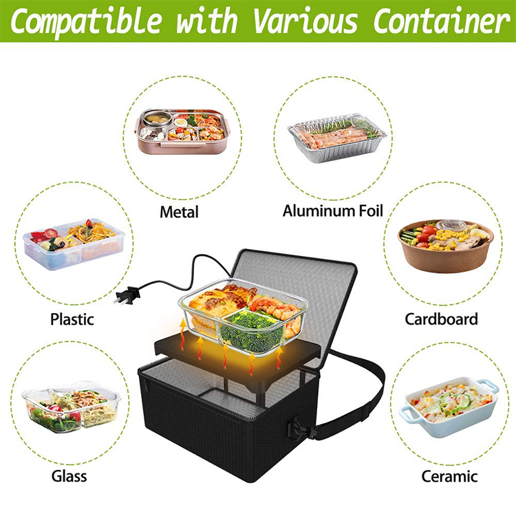  Personal Food Warmer Portable Electric Heated Lunch Box MTECU005