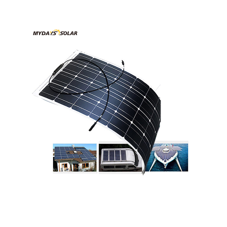 Camping RV Outdoor 220v Semi Flexible 100W Solar Panel MDSW-1001