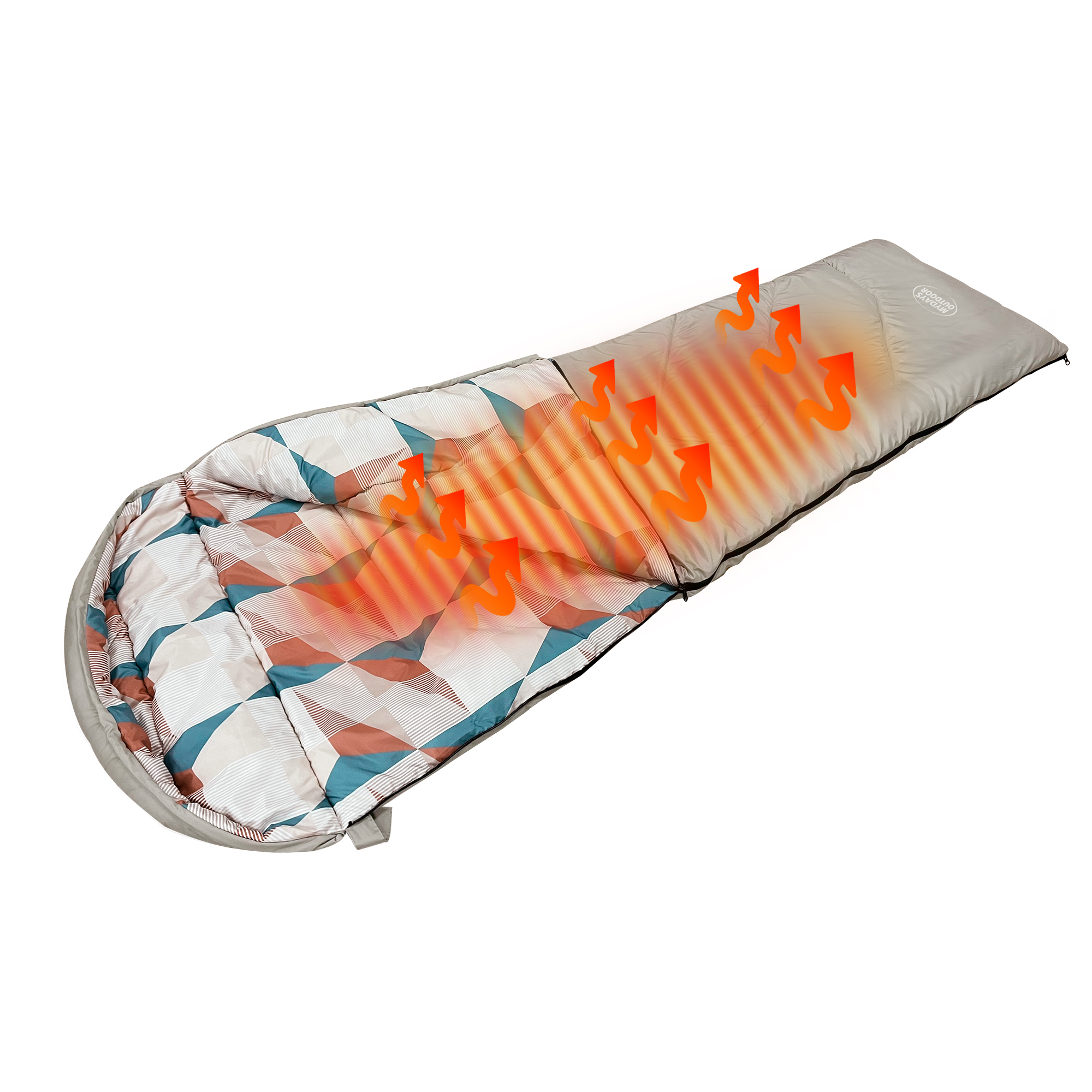 Heated Waterproof Lightweight Cold Weather Sleeping Bag MTESC002