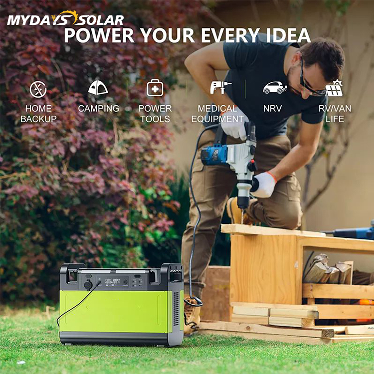 Zasilanie awaryjne z baterii litowej o dużej pojemności Przenośna elektrownia o mocy 1500 W MSO-82