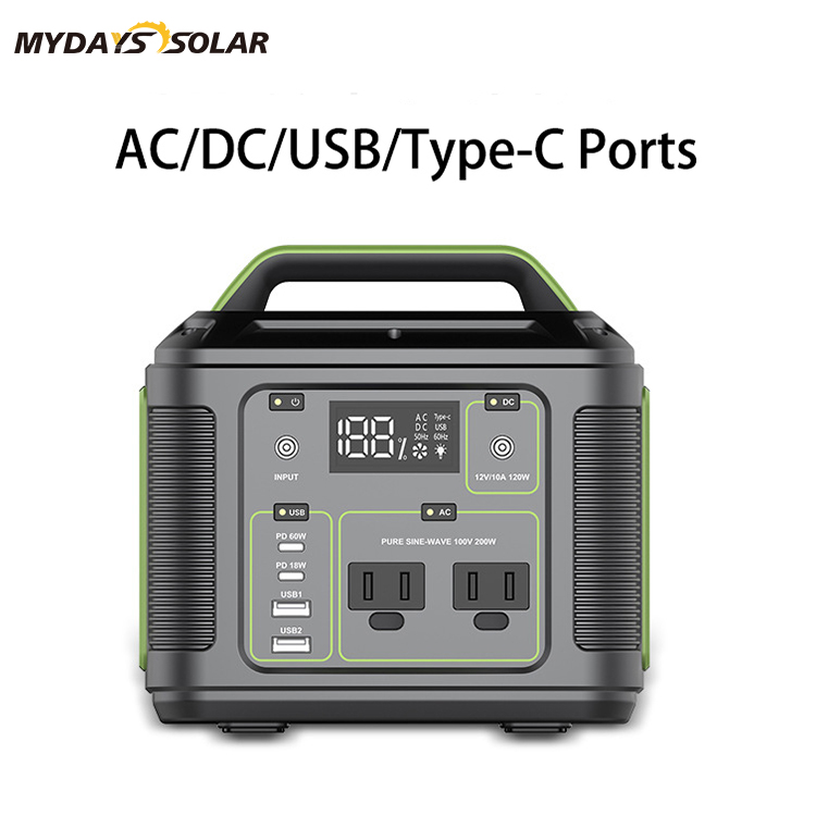 Outdoor Mini Magnetic Mobile Fast PD Battery Charger 200W Portable Power Station for Camping Emergency MSO-52