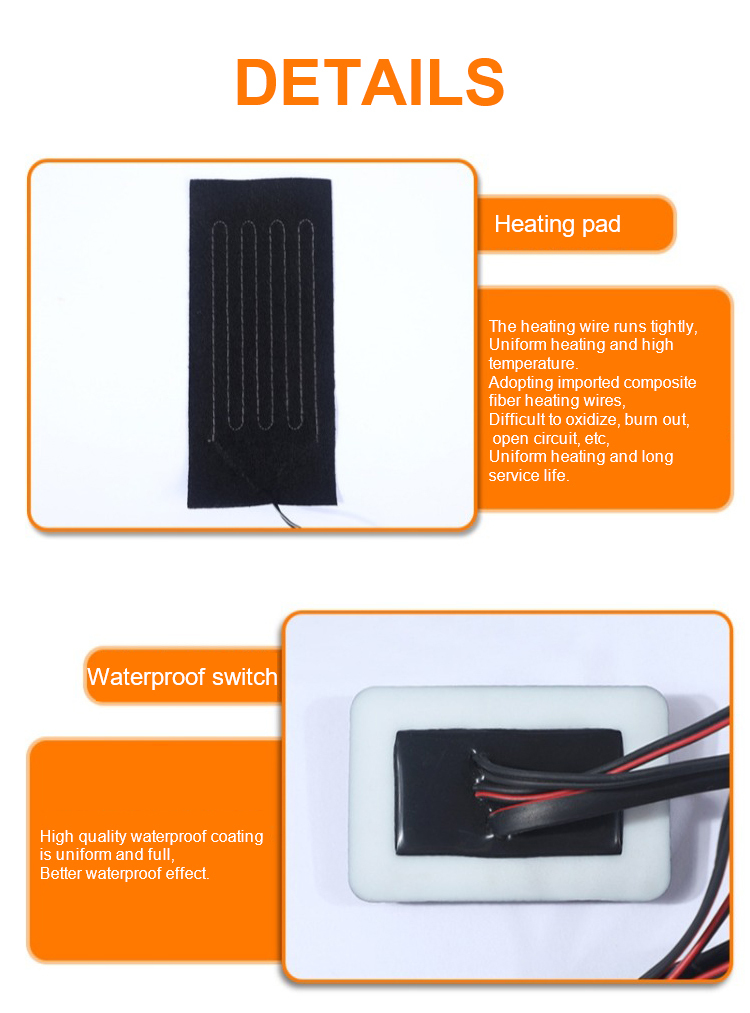 Custom USB Heated Pad Carbon Heating Element MTECE002