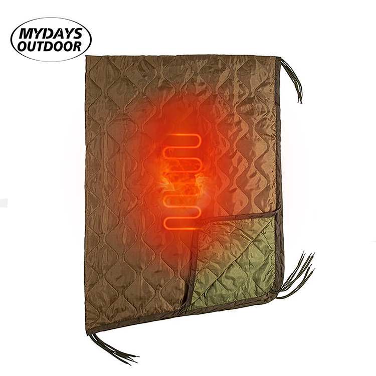 Heated Packable Waterproof Warm Camping Blanket MTECB005