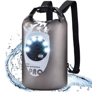20L Floating Bluetooth Speaker Solar Light Roll Top Sack Waterproof Dry Bag MSO-42